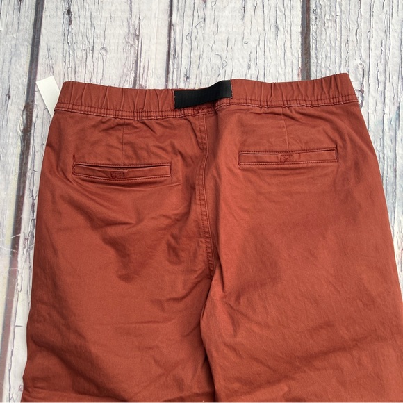 Goodthreads mens slim-fit belted elastic waist woven tobacco brown Size (S34) - Picture 15 of 16